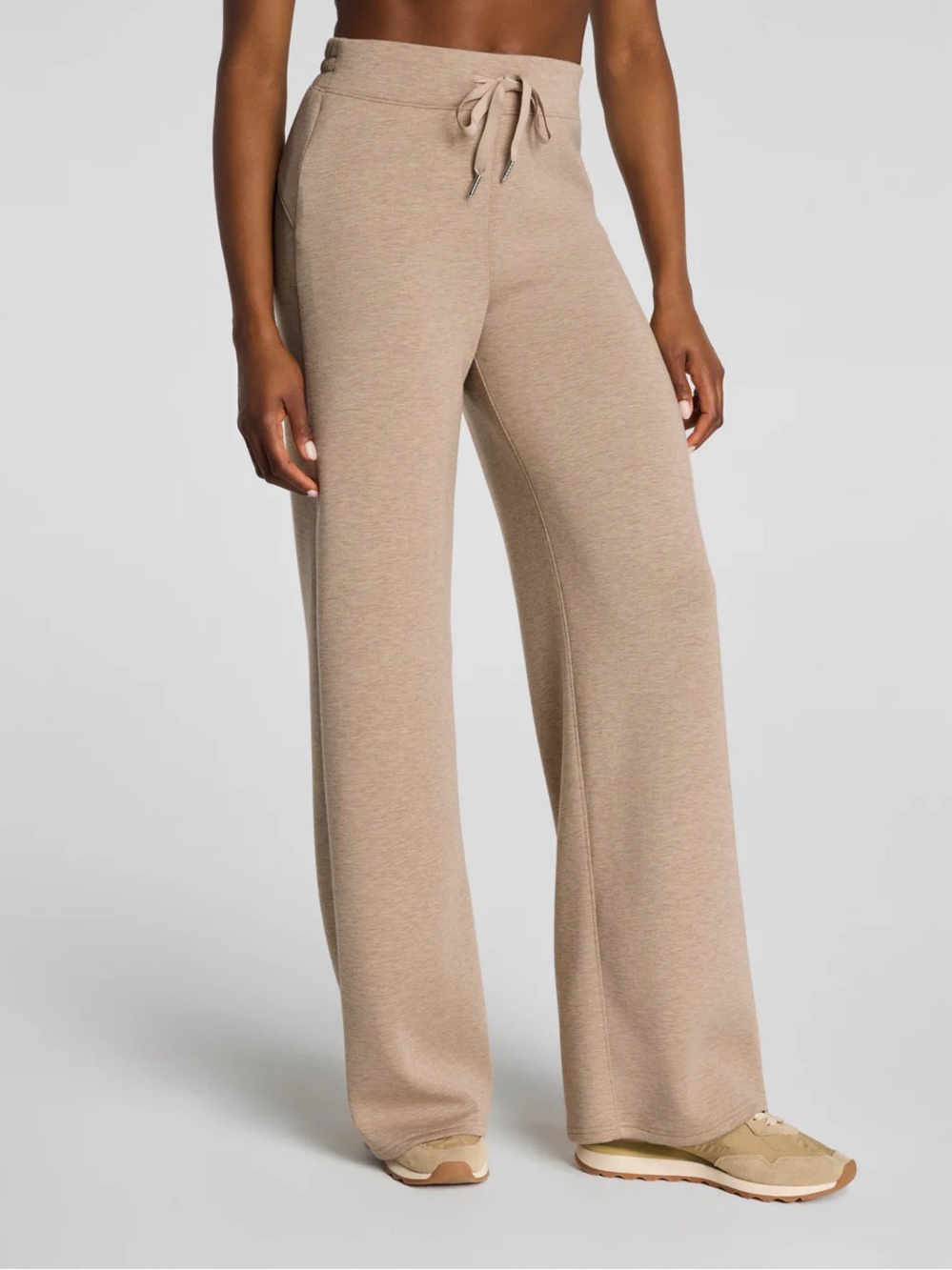 Spanx Air Essentials Pull On Wide Leg Pant in Dune - Picture 2 of 15